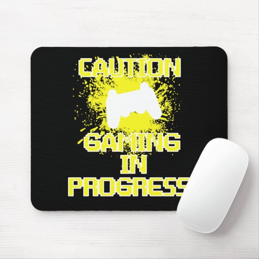 Voorzichtigheid, games in beweging muismat (Met muis)