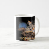 Voorzichtigheid: Hete Kat en koffie Koffiemok (Voorkant rechts)