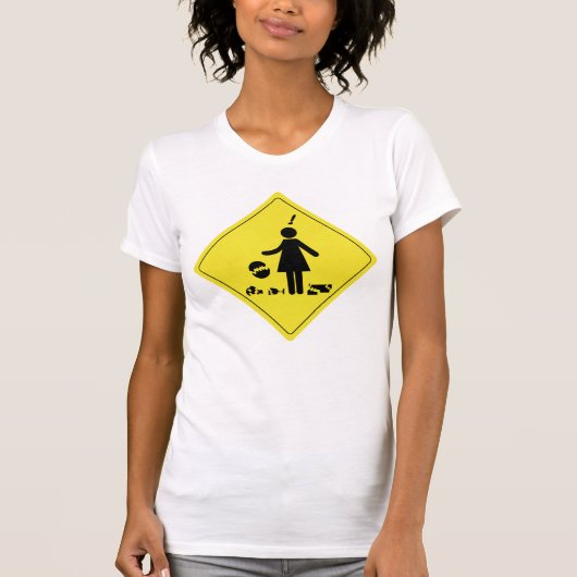 Voorzichtigheid: Ik breek dingen T-shirt (Voorkant)