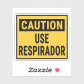 Voorzichtigheid is geboden bij gebruik van Respira Sticker (Vel)