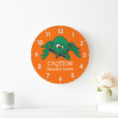 Voorzichtigheid kinder spinspin: muurklok grote klok (Huis)