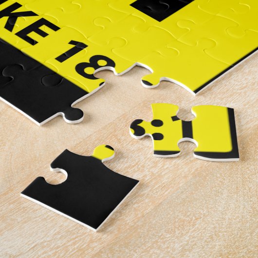 Voorzichtigheid Langzame omlaag en bidden Legpuzzel (Zijkant)