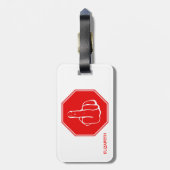 Voorzichtigheid Midden-Vinger Funny Road Traffic S Bagagelabel (Achterkant verticaal)