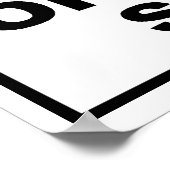 VOORZICHTIGHEID - OPEN DEUR LANGZAAM POSTER (Hoek)