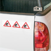 VOORZICHTIGHEID Ouderen - verkeersborden in het Ve Bumpersticker (Op Truck)