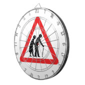 VOORZICHTIGHEID Ouderen - verkeersborden in het Ve Dartbord (Voorkant Rechts)