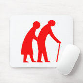 VOORZICHTIGHEID Ouderen - verkeersborden in het Ve Muismat (Met muis)