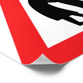 VOORZICHTIGHEID Ouderen - verkeersborden in het Ve Poster (Hoek)