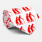 VOORZICHTIGHEID Ouderen - verkeersborden in het Ve Stropdas (Opgerold)