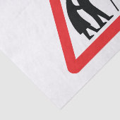 VOORZICHTIGHEID Ouderen - verkeersborden in het Ve Tissuepapier (Detail)