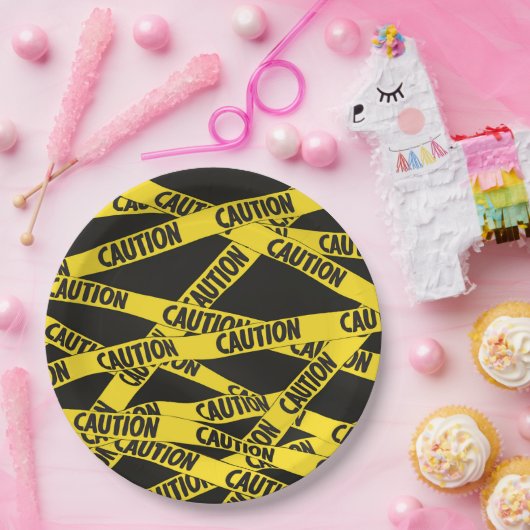 Voorzichtigheid Papieren Bordje (Feest)