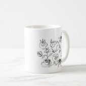 Voorzichtigheid: Plot Bunnies Koffiemok (Voorkant rechts)