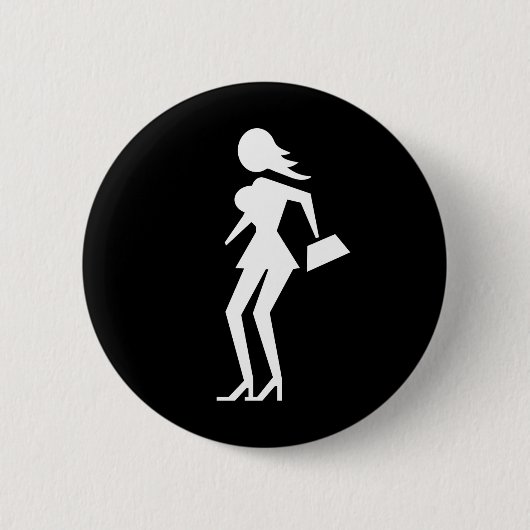 Voorzichtigheid Prostitute (Attenzione Prostitute) Ronde Button 5,7 Cm (Voorkant)