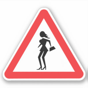 Voorzichtigheid Prostitute (Attenzione Prostitute) Sticker
