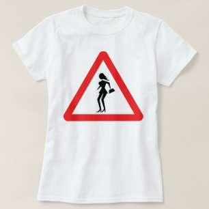 Voorzichtigheid Prostitute (Attenzione Prostitute) T-shirt