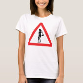 Voorzichtigheid Prostitute (Attenzione Prostitute) T-shirt (Voorkant)