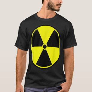 Voorzichtigheid radioactieve straling Gevaar van k T-shirt