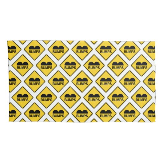 Voorzichtigheid snelheden blokkeren Funny Traffic Kussensloop (Achterkant-Rechts)