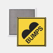 Voorzichtigheid snelheden blokkeren Funny Traffic  Magneet (Voorkant / Achterkant)