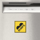 Voorzichtigheid snelheden blokkeren Funny Traffic  Magneet (Insitu (Vaatwasser))