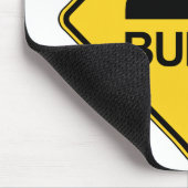 Voorzichtigheid snelheden blokkeren Funny Traffic Muismat (Hoek)