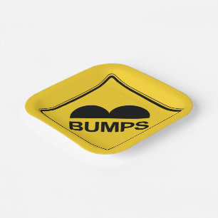 Voorzichtigheid snelheden blokkeren Funny Traffic Papieren Bordje