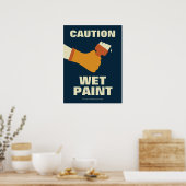 Voorzichtigheid t.a.v. een 'verf'-werkplekgezondhe poster (Keuken)