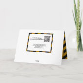 VOORZICHTIGHEID: Verjaardag vooruit Kaart (Achterkant)