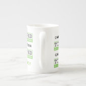 Voorzichtigheid: Vermoedelijk als Moeder-Nieuwe Ma Porselein Kop (Achterkant)