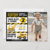 Voorzichtigheid Verschrikkelijk Twee Uitnodiging m (Voorkant)