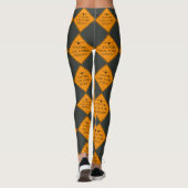 Voorzichtigheid ✈️ Vliegtuig met laag vliegveld Leggings (Achterkant)