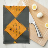 Voorzichtigheid ✈️ Vliegtuig met laag vliegveld Theedoek (Quarter Fold)