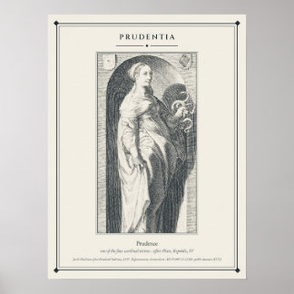 Voorzichtigheid Voorzichtigheid Kardinale Deugd Gr Poster