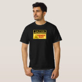 Voorzichtigheid - werkzaamheden van de thuiswerkne t-shirt (Voorkant volledig)