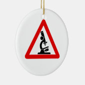 Voorzichtigheid: WETENSCHAP! Keramisch Ornament (Rechts)
