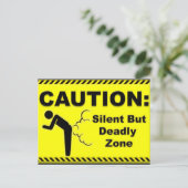 Voorzichtigheid:  Zilzame, maar dodelijke zone Briefkaart (Staand voorkant)