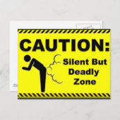 Voorzichtigheid:  Zilzame, maar dodelijke zone Briefkaart (Voorkant / Achterkant)