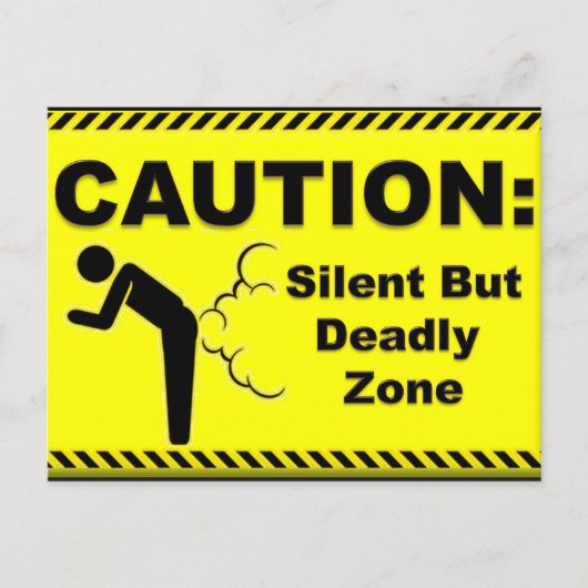 Voorzichtigheid:  Zilzame, maar dodelijke zone Briefkaart (Voorkant)