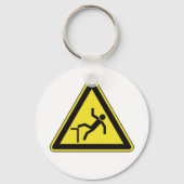 Voorzichtigheidsgreep voetgangersbord sleutelhanger (Achterkant)