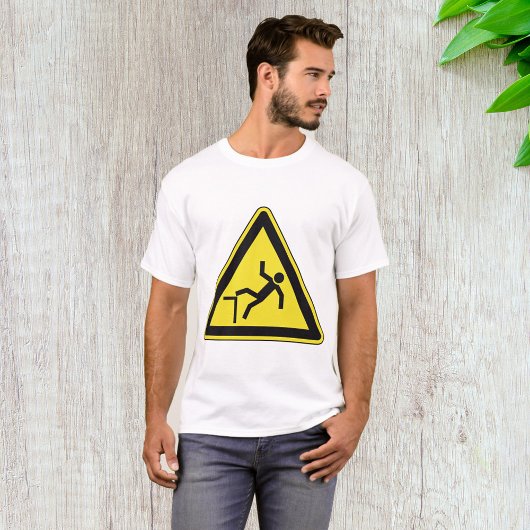 Voorzichtigheidsgreep voetgangersbord t-shirt