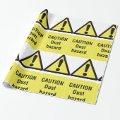 Voorzichtigheidsteken voor stofgevaar cadeaupapier (Uitgerold)