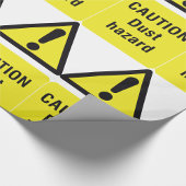 Voorzichtigheidsteken voor stofgevaar cadeaupapier