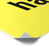 Voorzichtigheidsteken voor stofgevaar poster (Hoek)