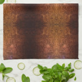 voorzien van reliëf koperkringspatroon theedoek (Gevouwen)