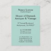 VOORZIENING: HOLLYWOOD REGENCY VISITEKAARTJE (Achterkant)