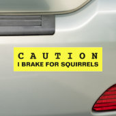 VOORZIENING: I REM FOR SQUIRRELS BUMPERSTICKER (Op auto)