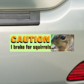 VOORZIENING: I REM VOOR SQUIRRELS-bumpersticker Bumpersticker (Op auto)