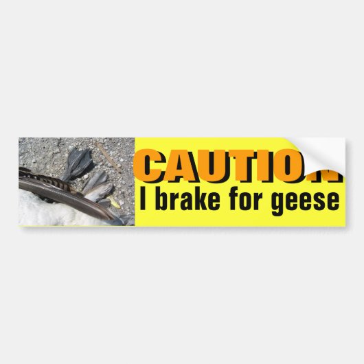 VOORZIENING: IK REM VOOR GEESE-bumpersticker Bumpersticker (Voorkant)