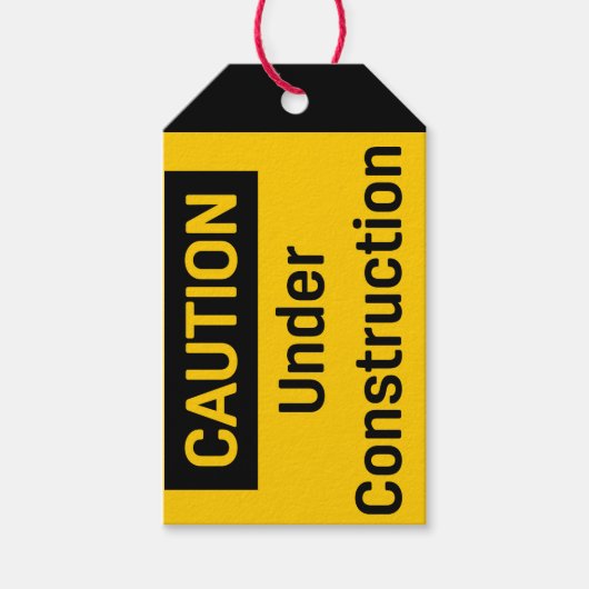 VOORZIENING IN Bouw Cadeaulabel (Voorkant)