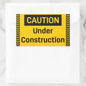 VOORZIENING IN Bouw Rechthoekige Sticker (Tas)